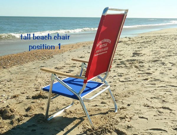 tall beach chair position 1