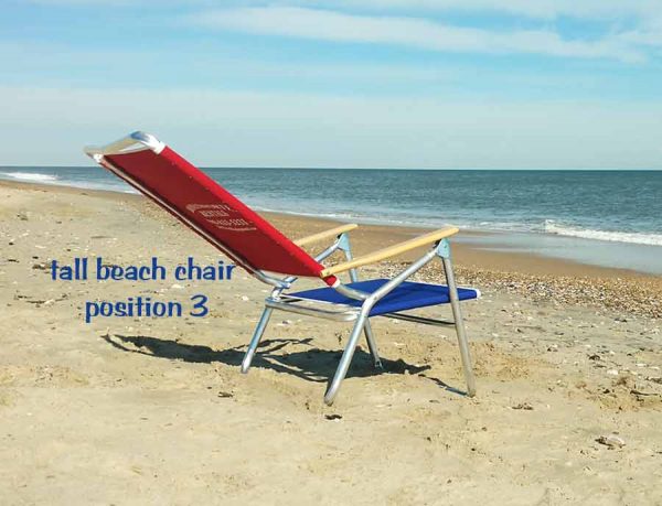 tall beach chair position 3